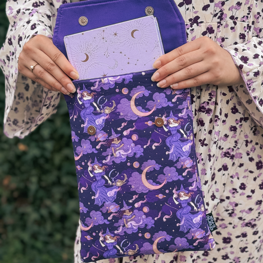 Bewitched padded book sleeve