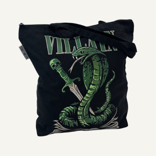 Villain Tote — bookish merch by Caffeine and Curses. Carry the villain era. Hand-designed in Australia.