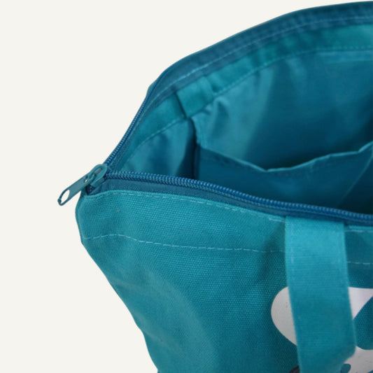 Siren Era Tote Bag zip top and inner pocket — Caffeine and Curses