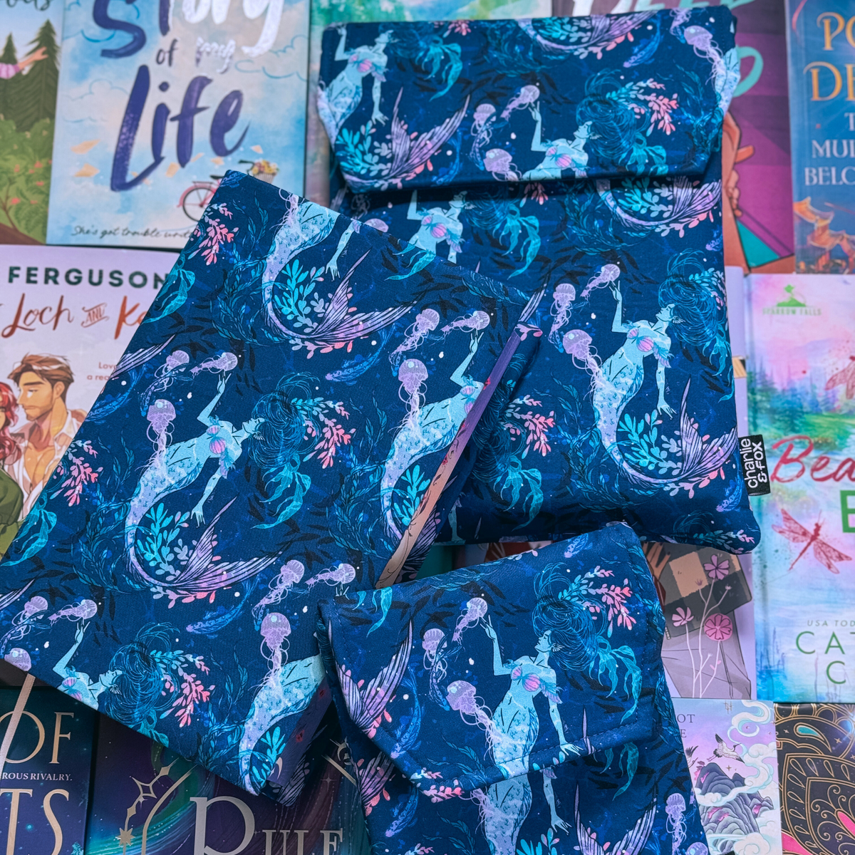 Mermaid padded book sleeve