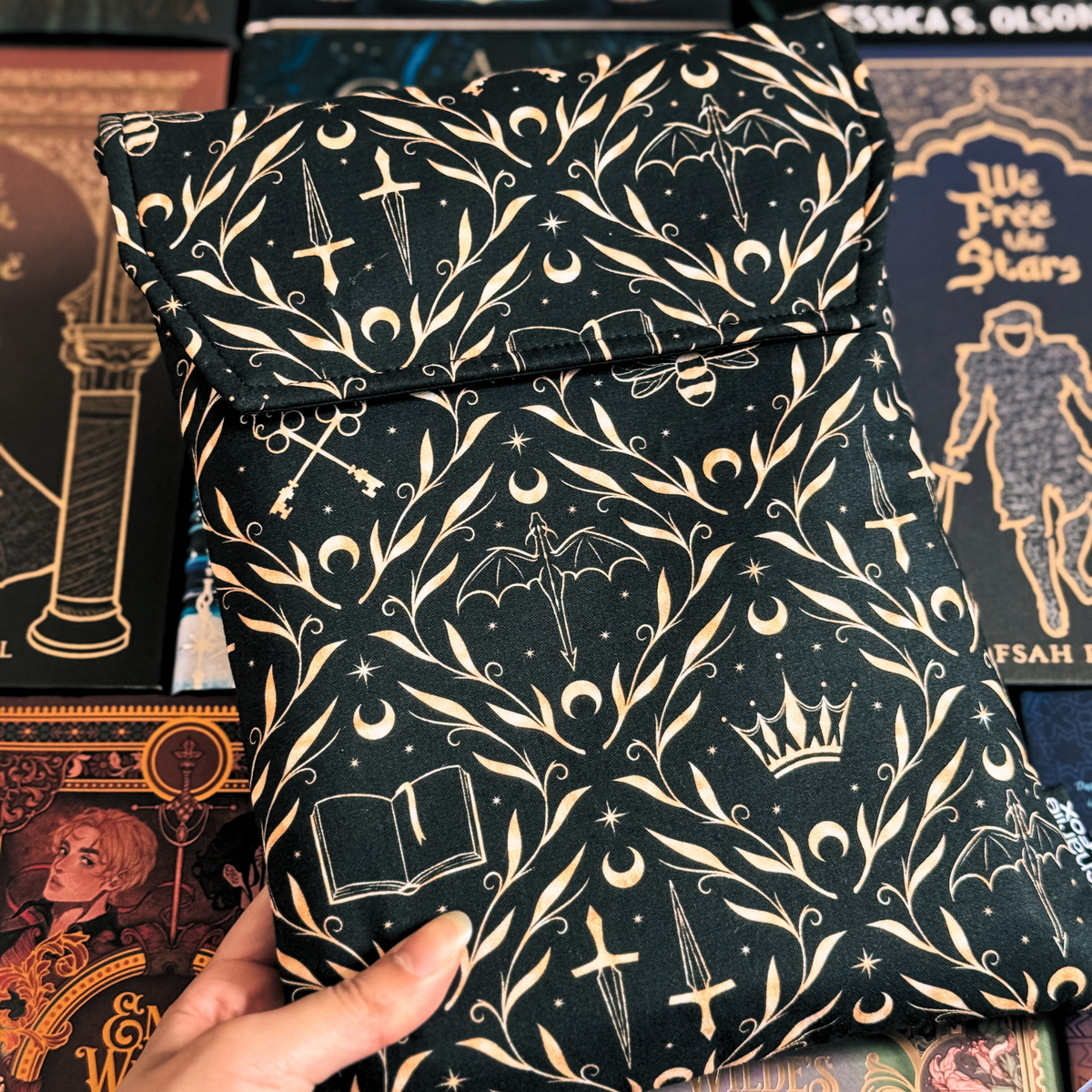 Stories and Stars padded book sleeve