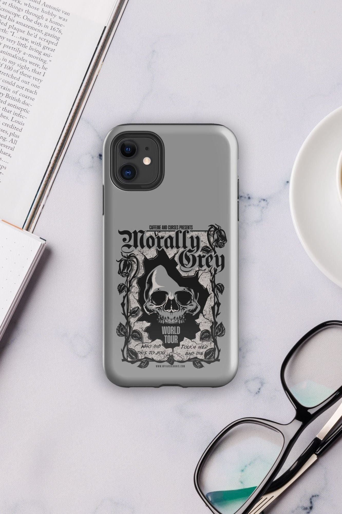MORALLY GREY IPHONE CASE