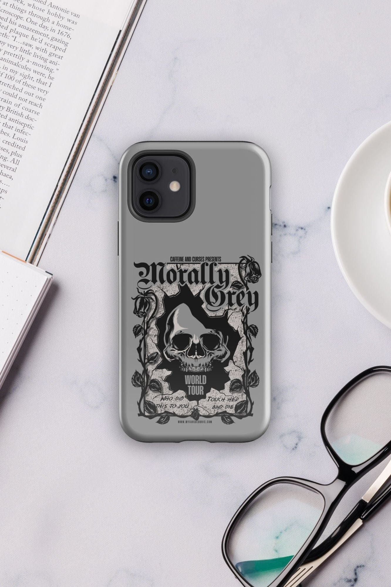 MORALLY GREY IPHONE CASE