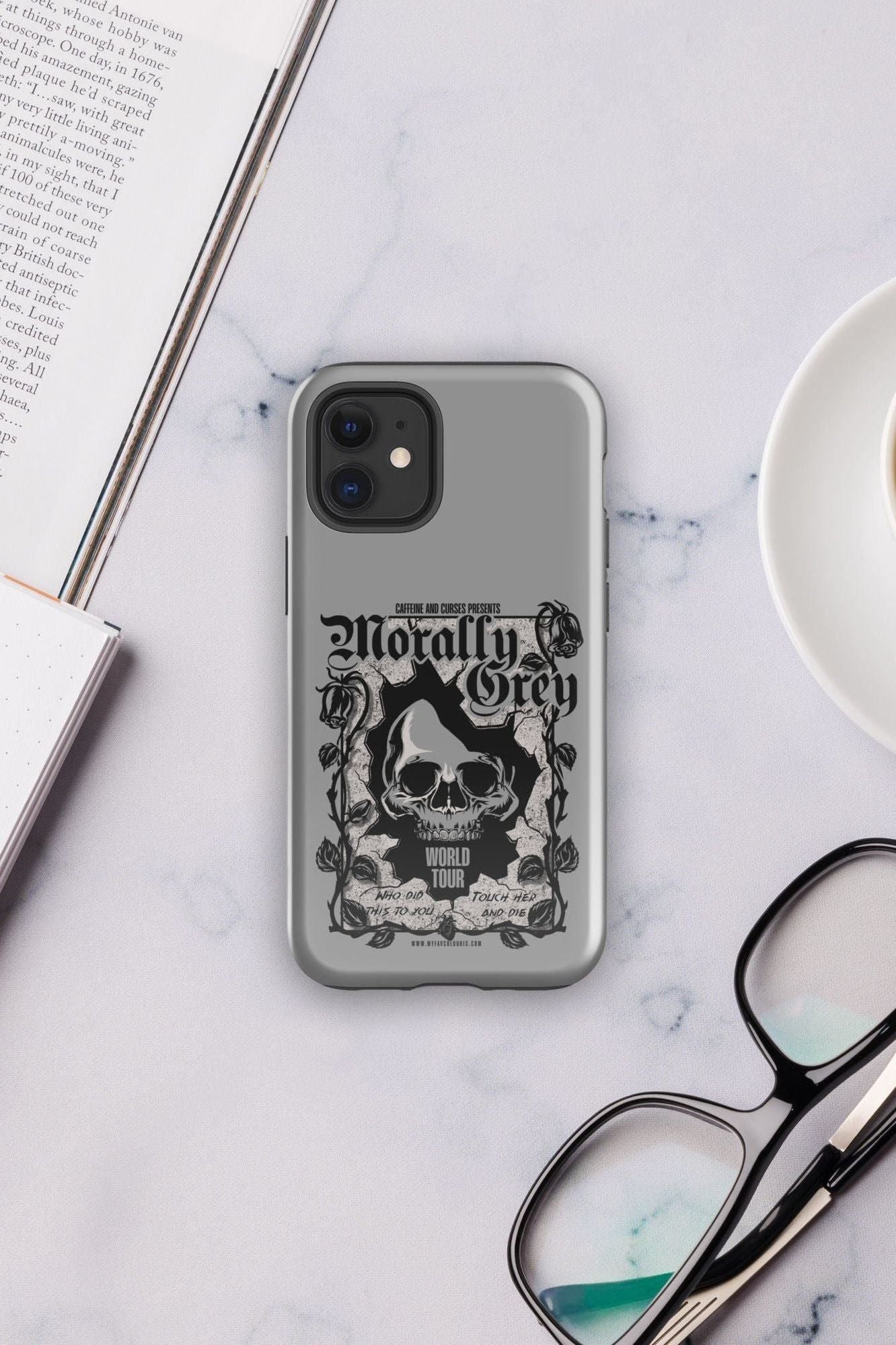 MORALLY GREY IPHONE CASE