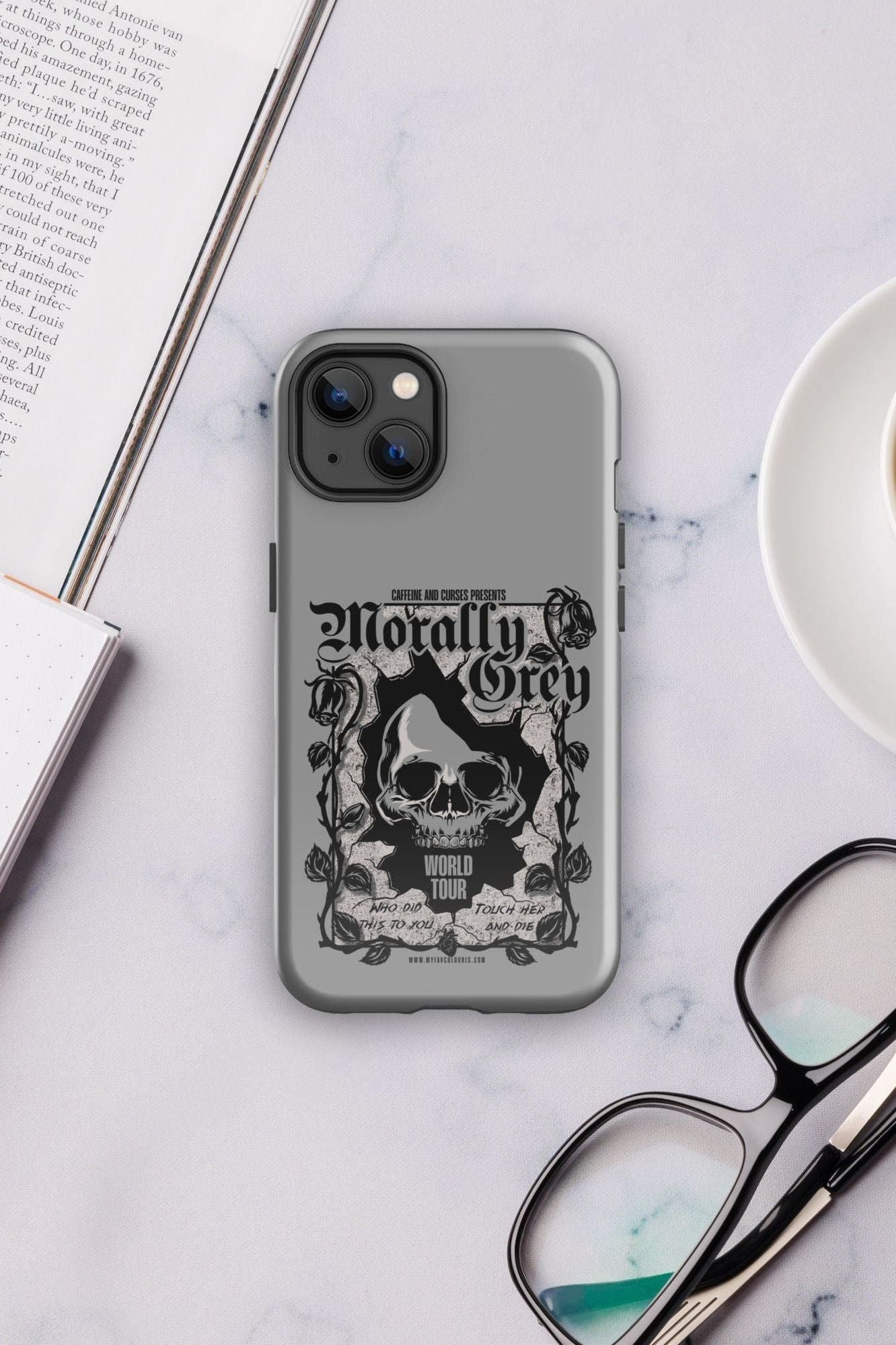 MORALLY GREY IPHONE CASE