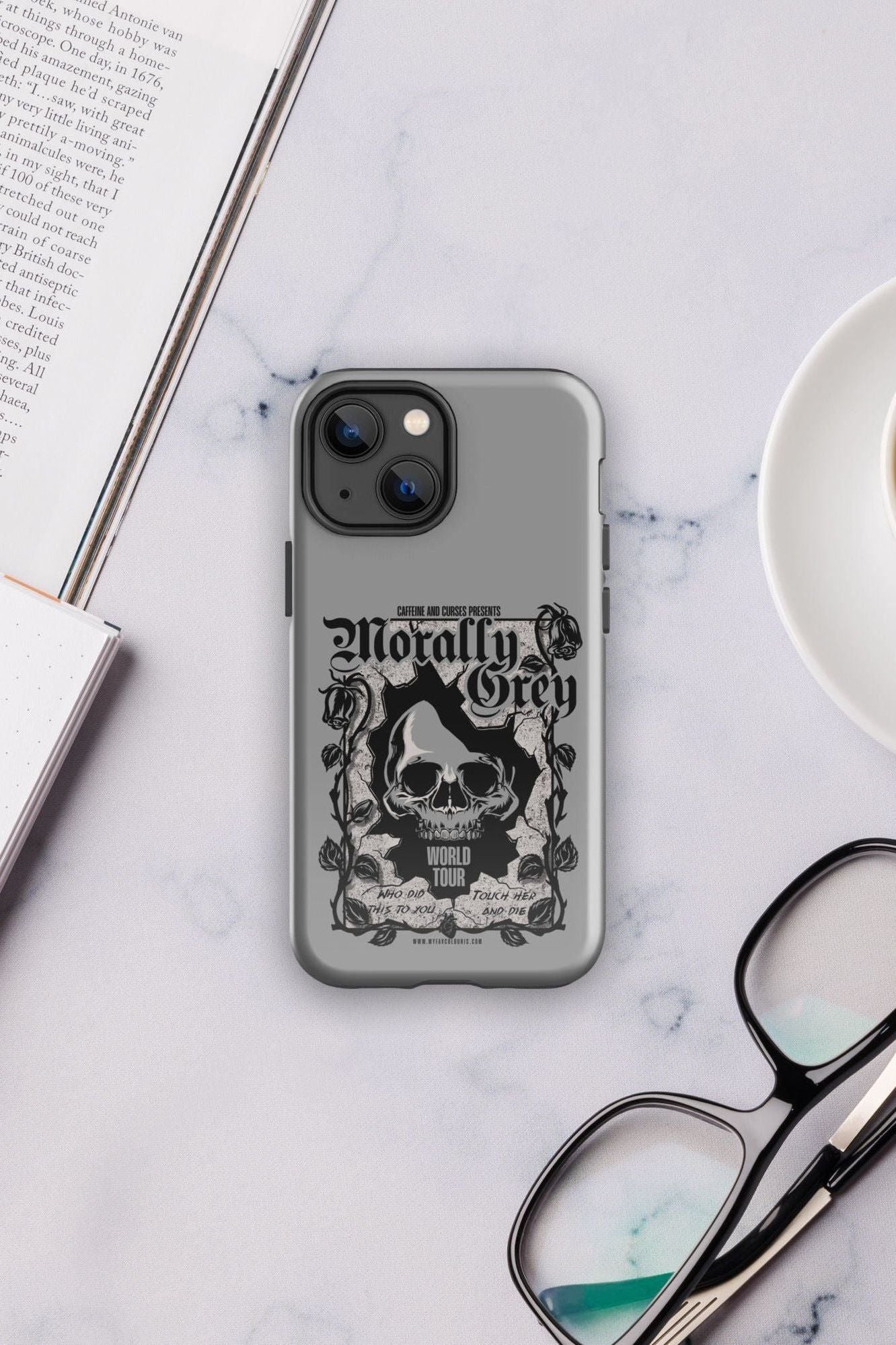 MORALLY GREY IPHONE CASE