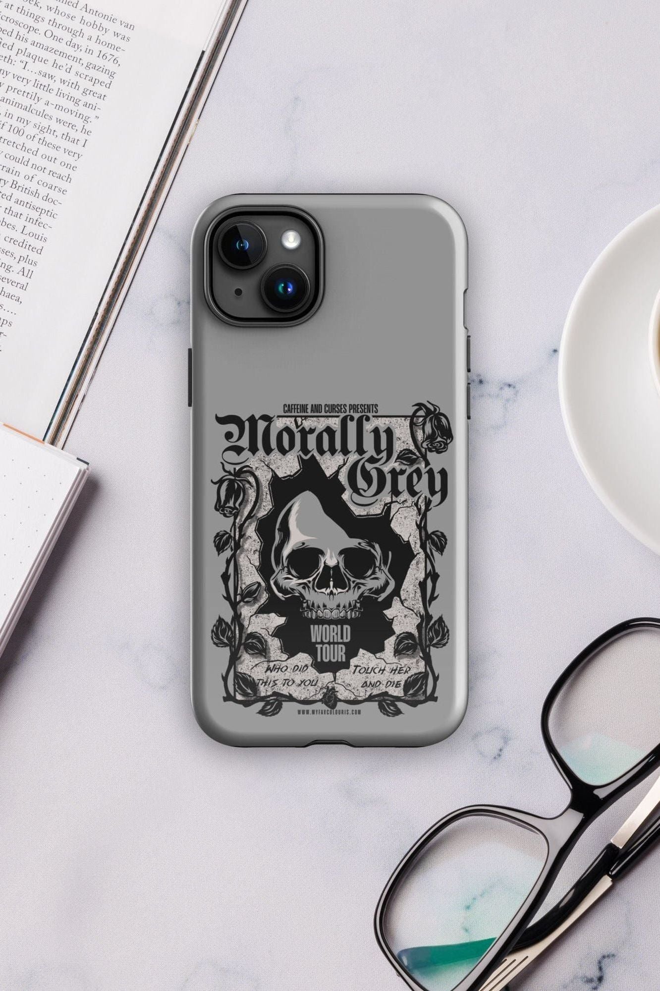 MORALLY GREY IPHONE CASE
