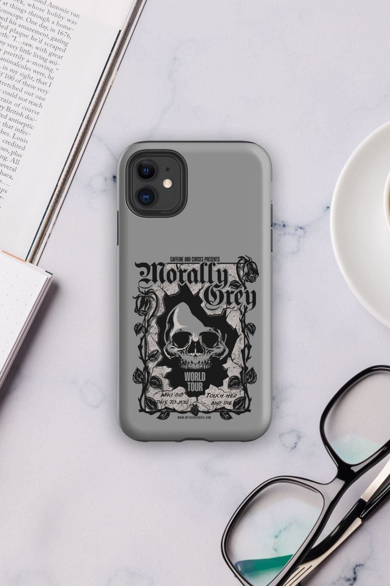 MORALLY GREY IPHONE CASE