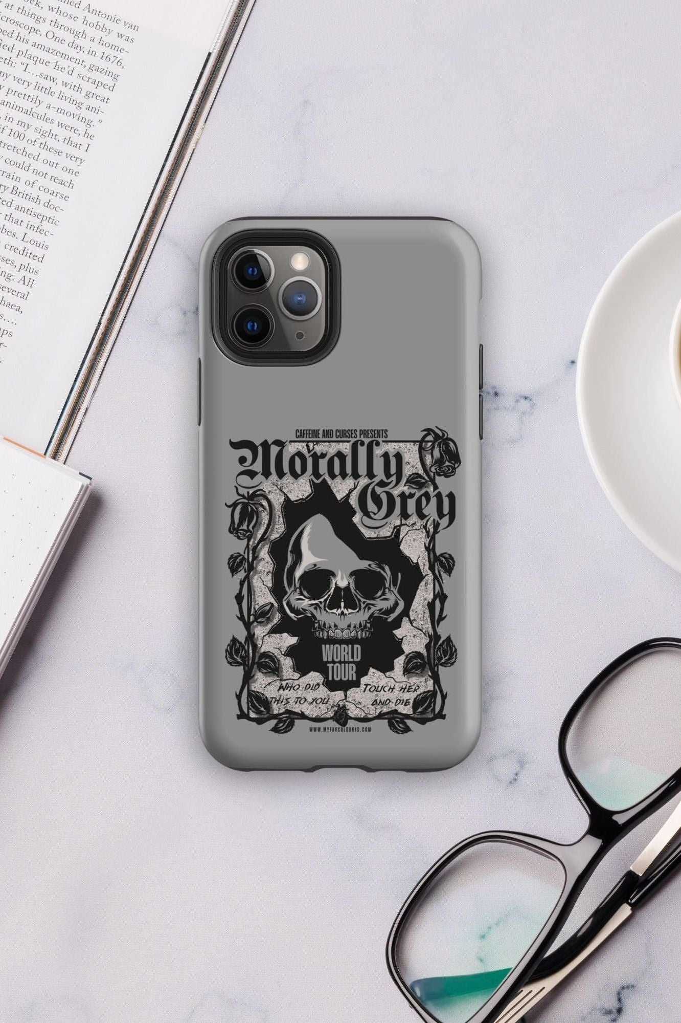 MORALLY GREY IPHONE CASE