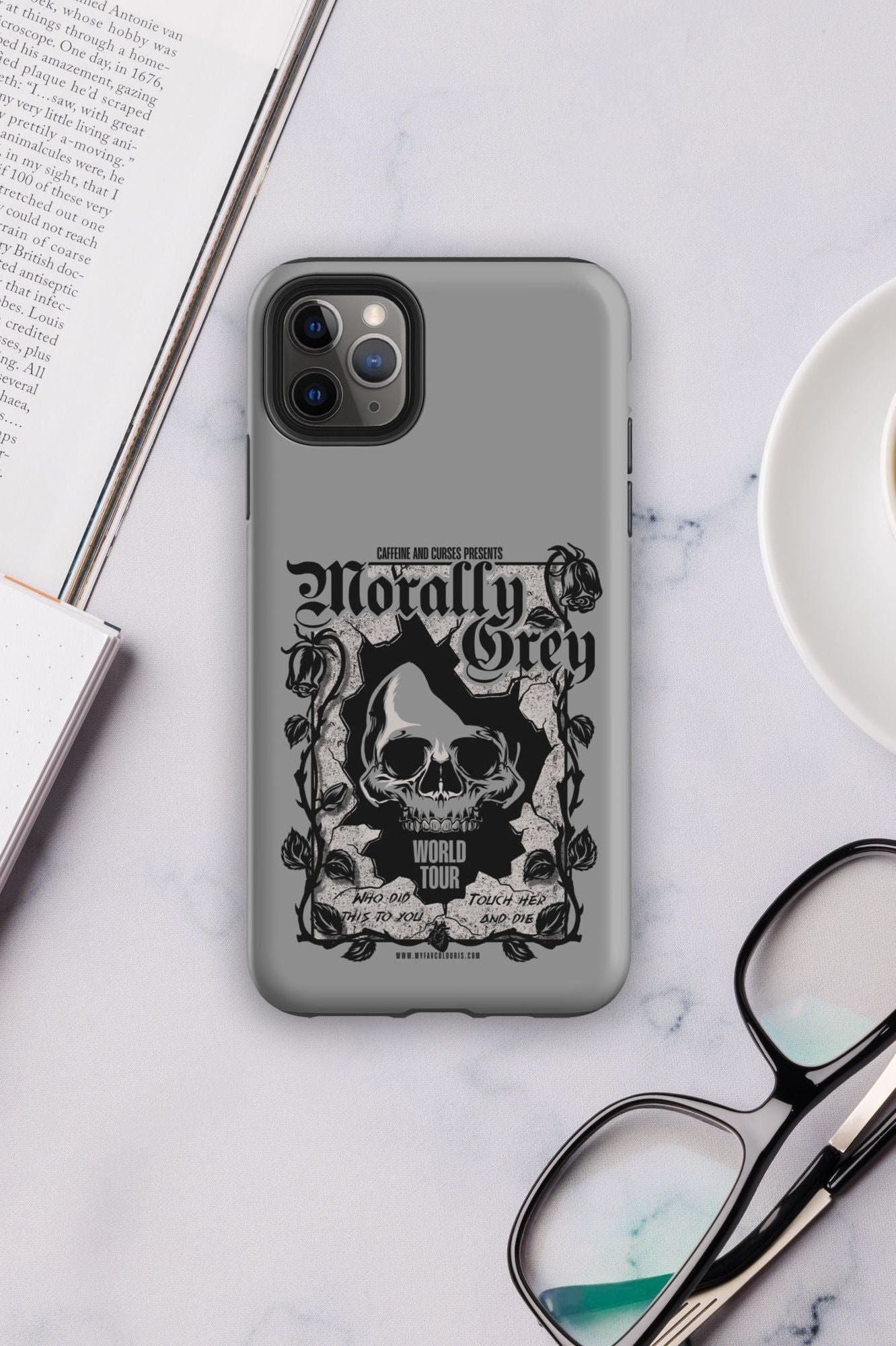 MORALLY GREY IPHONE CASE