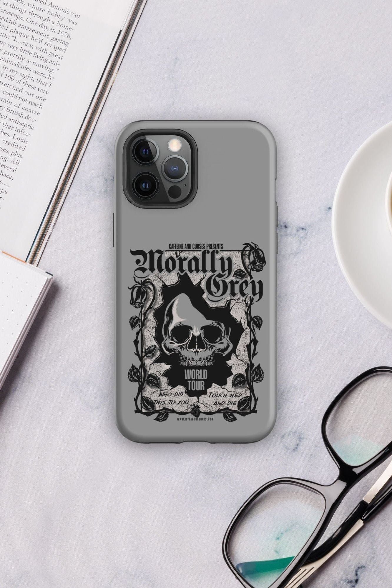 MORALLY GREY IPHONE CASE