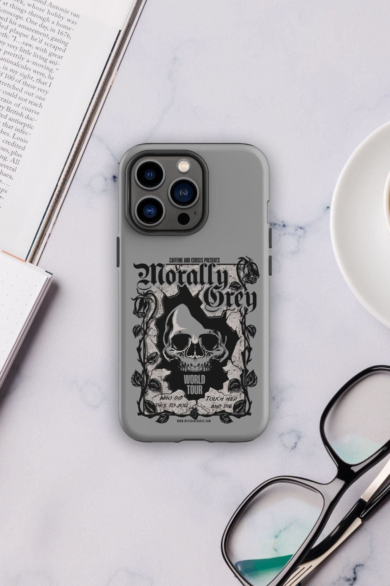 MORALLY GREY IPHONE CASE