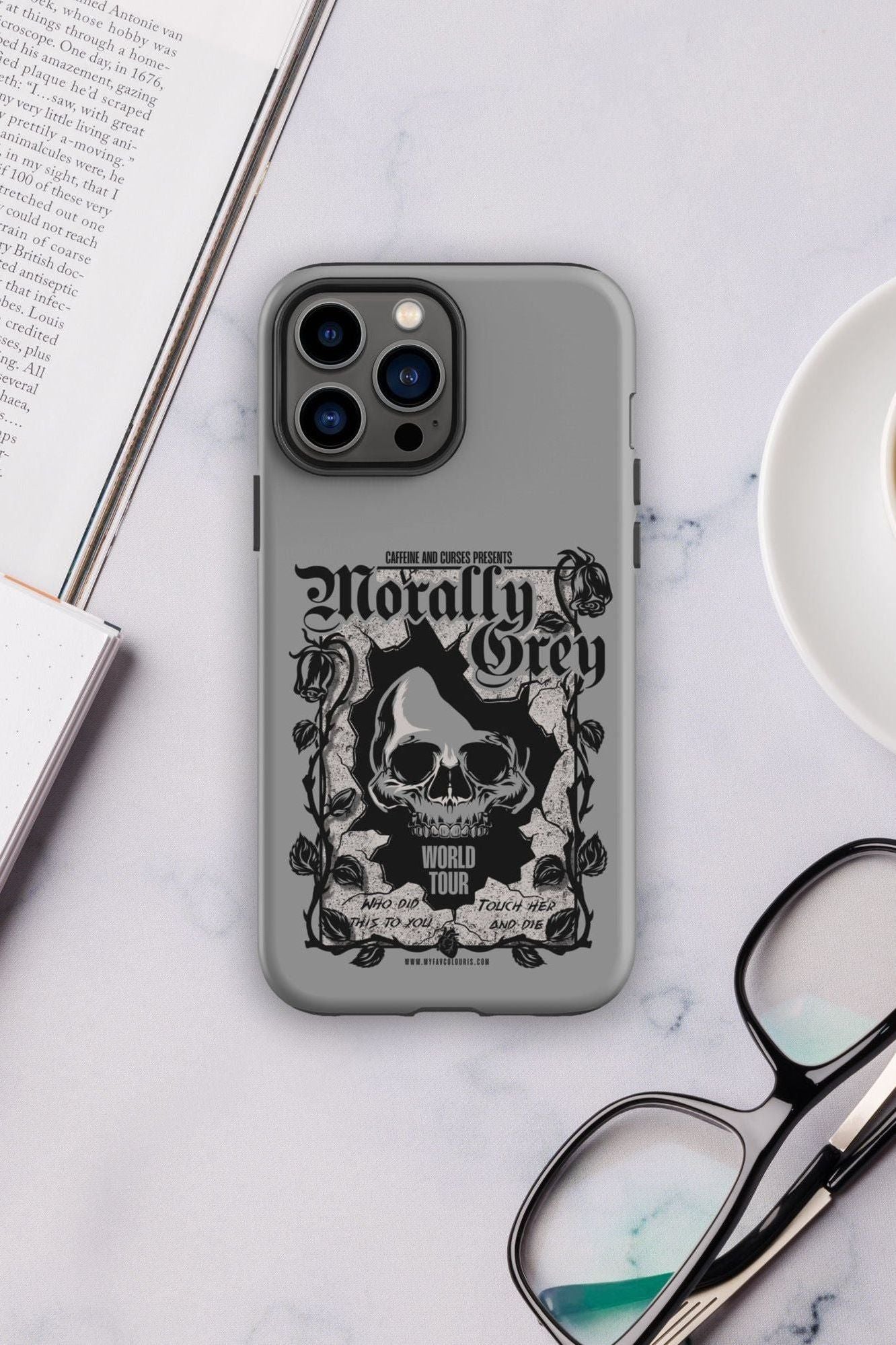 MORALLY GREY IPHONE CASE