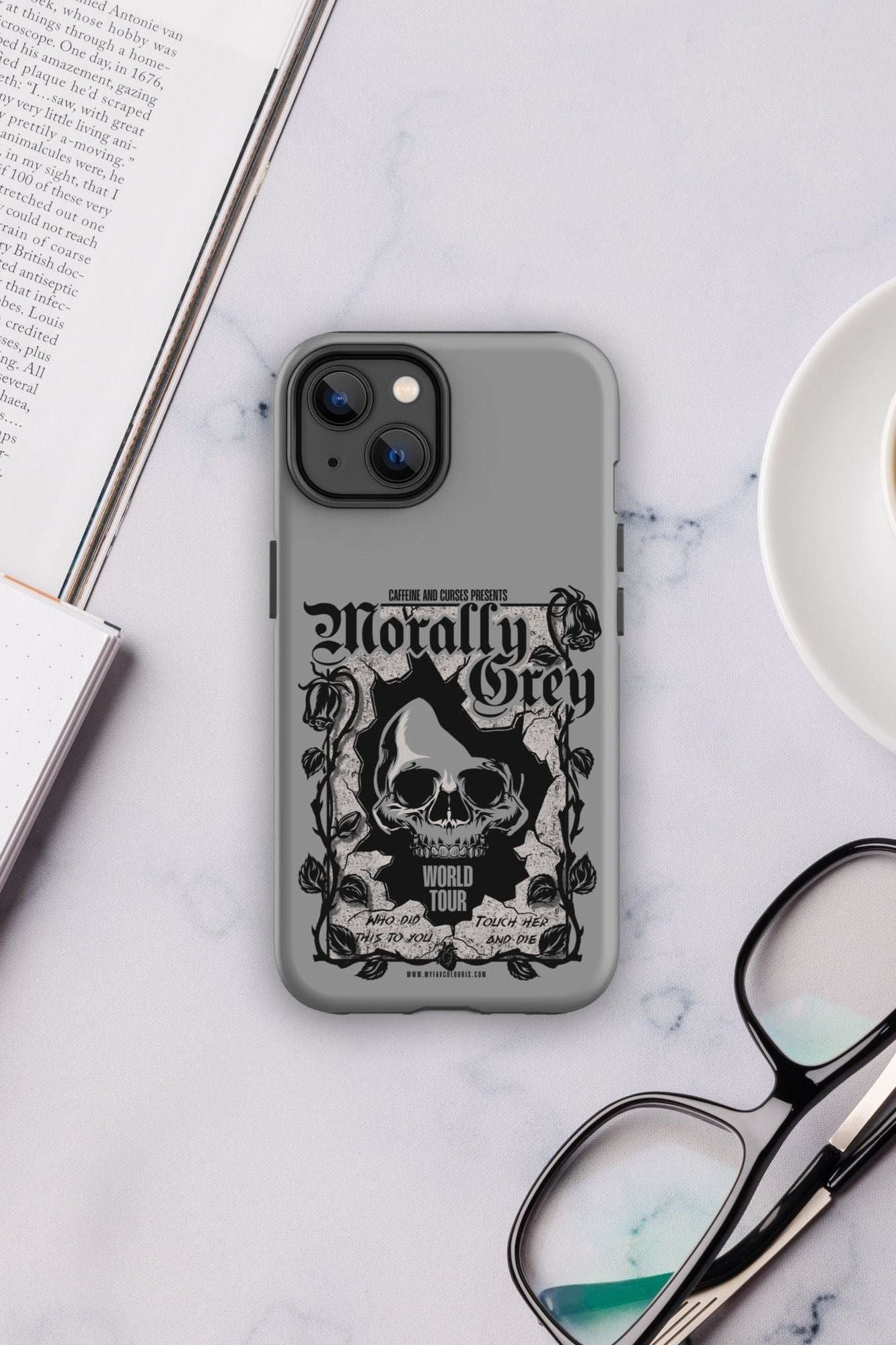 MORALLY GREY IPHONE CASE