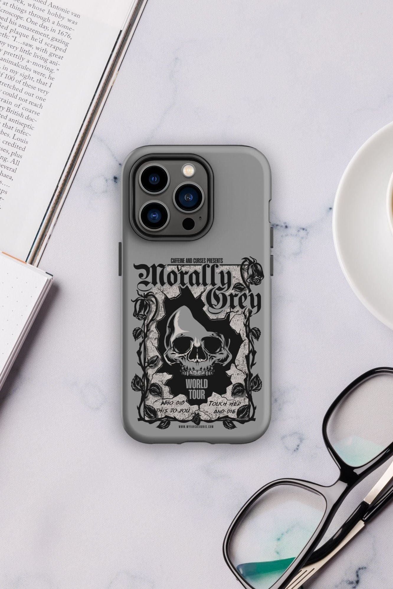 MORALLY GREY IPHONE CASE