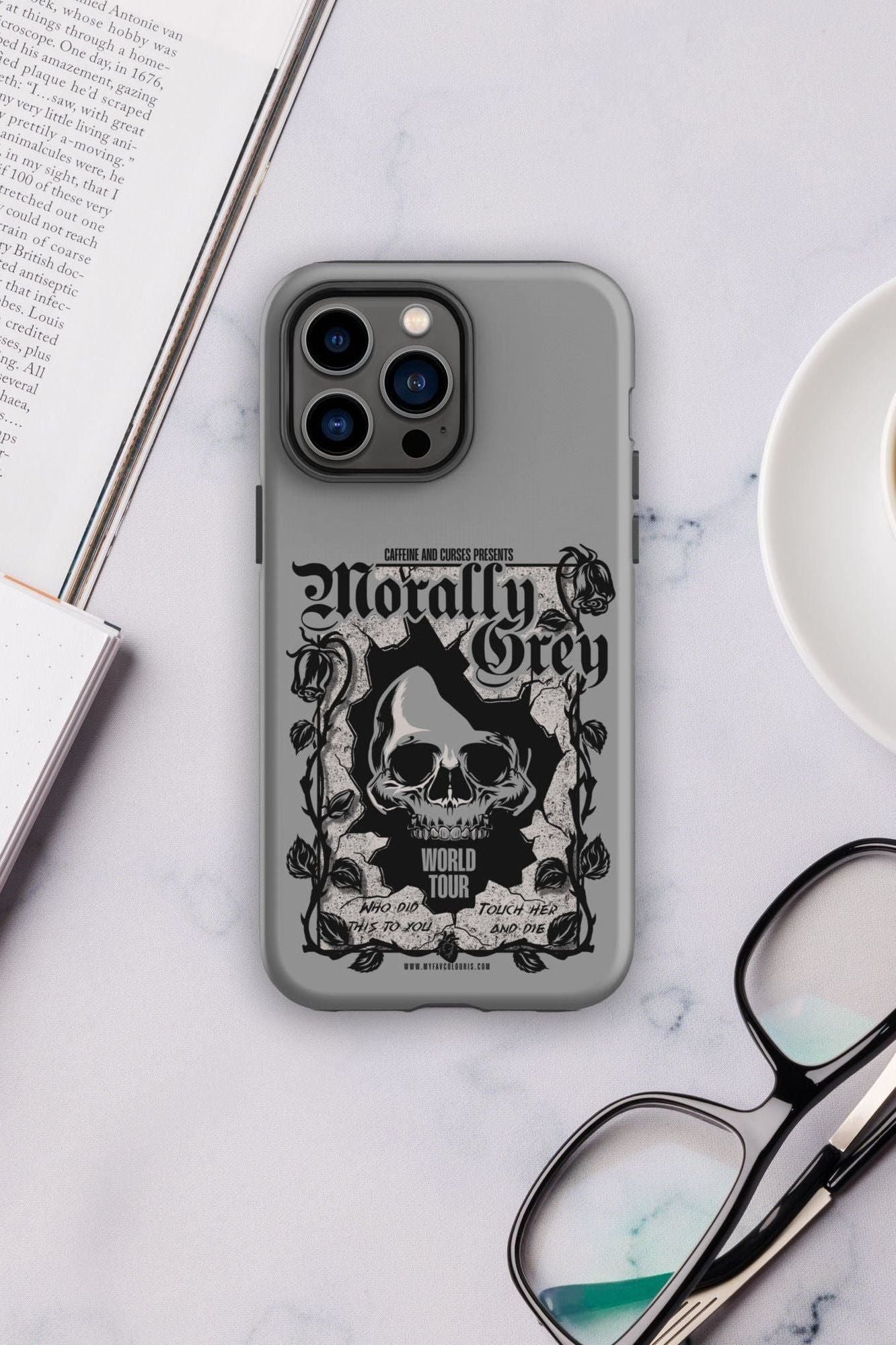 MORALLY GREY IPHONE CASE