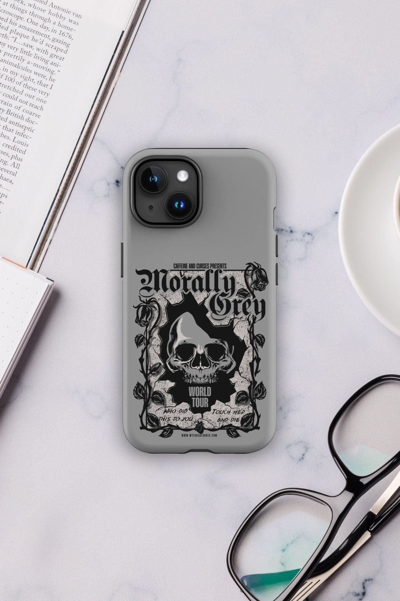 MORALLY GREY IPHONE CASE