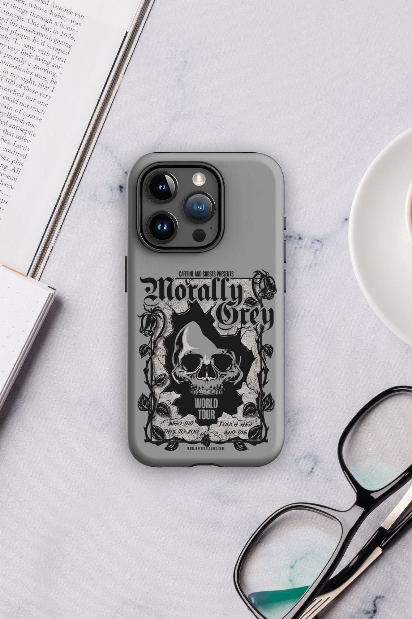 MORALLY GREY IPHONE CASE