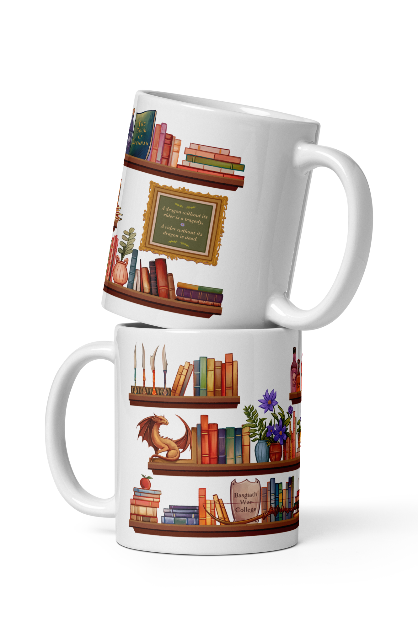 Fourth Wing Shelfie Mug - Fourth Wing Merch
