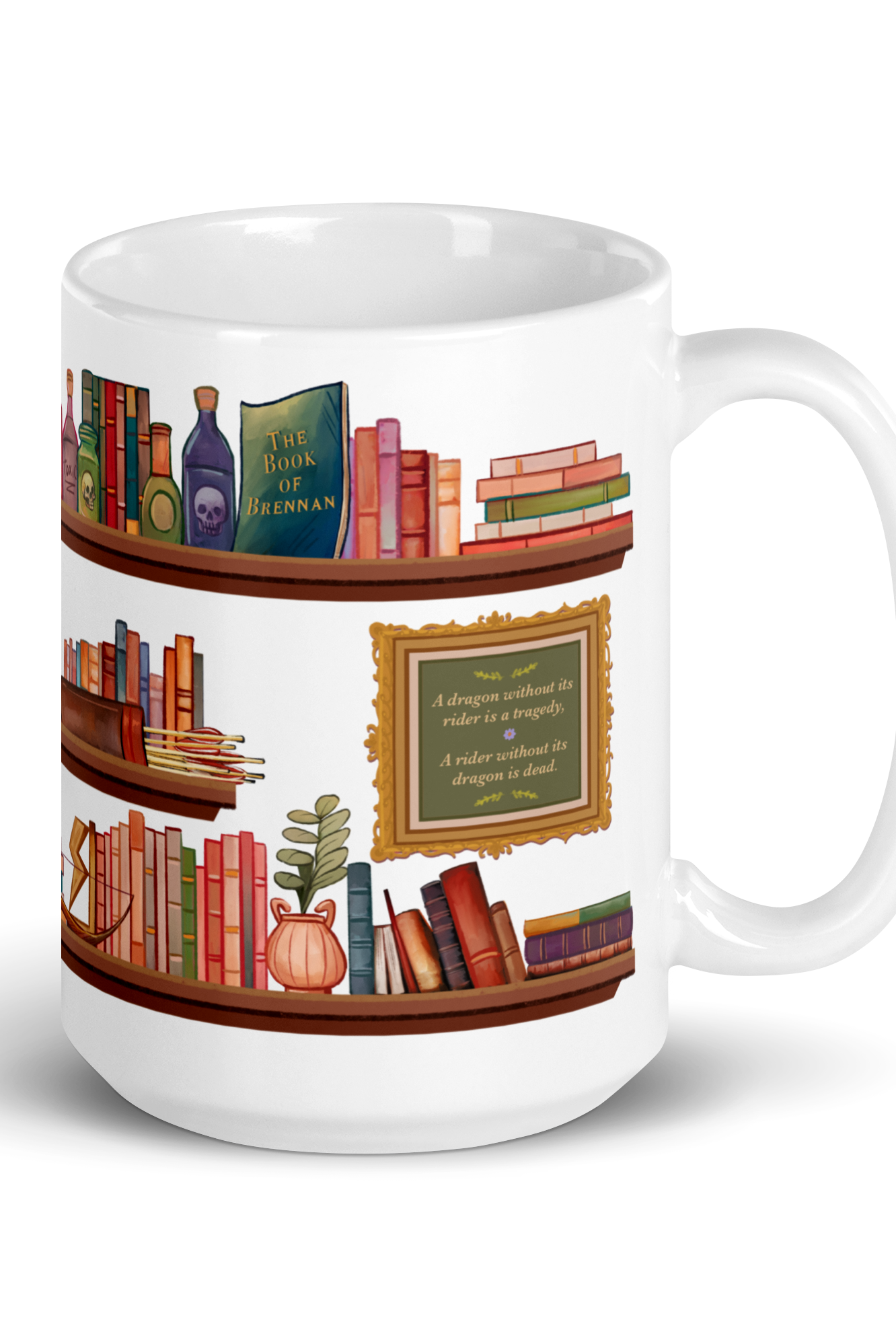 Fourth Wing Shelfie Mug - Fourth Wing Merch