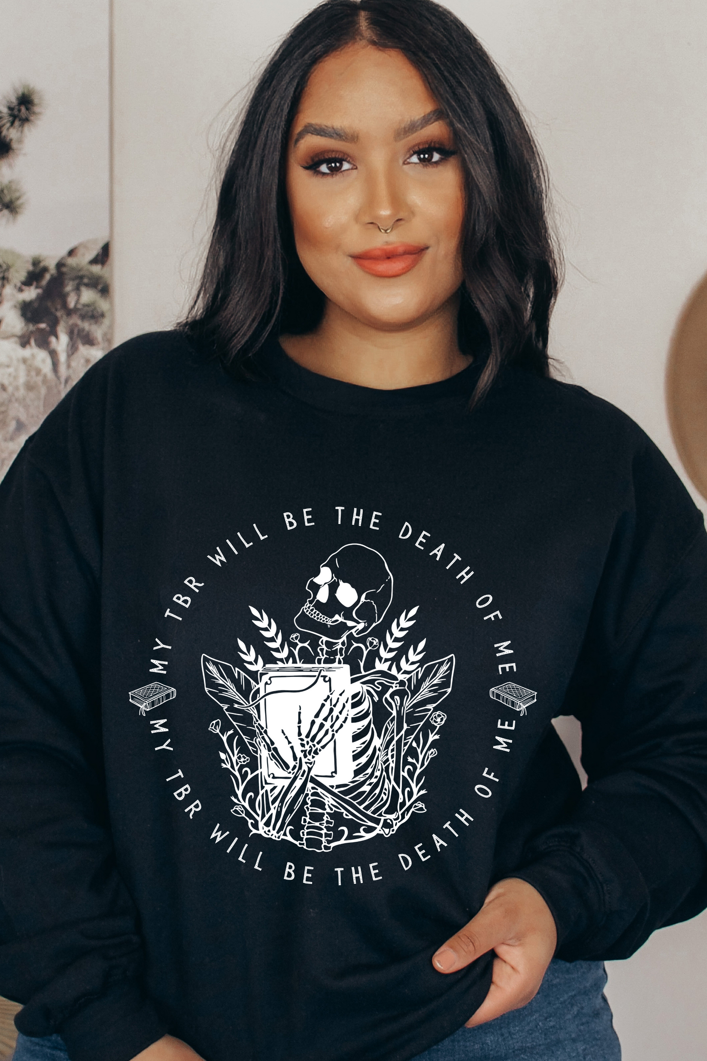 Death by TBR Sweatshirt | Halloween Collection