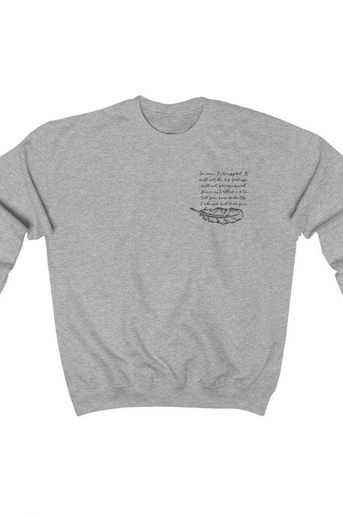 Mr Darcys Sweatshirt | Pride and Prejudice Merch