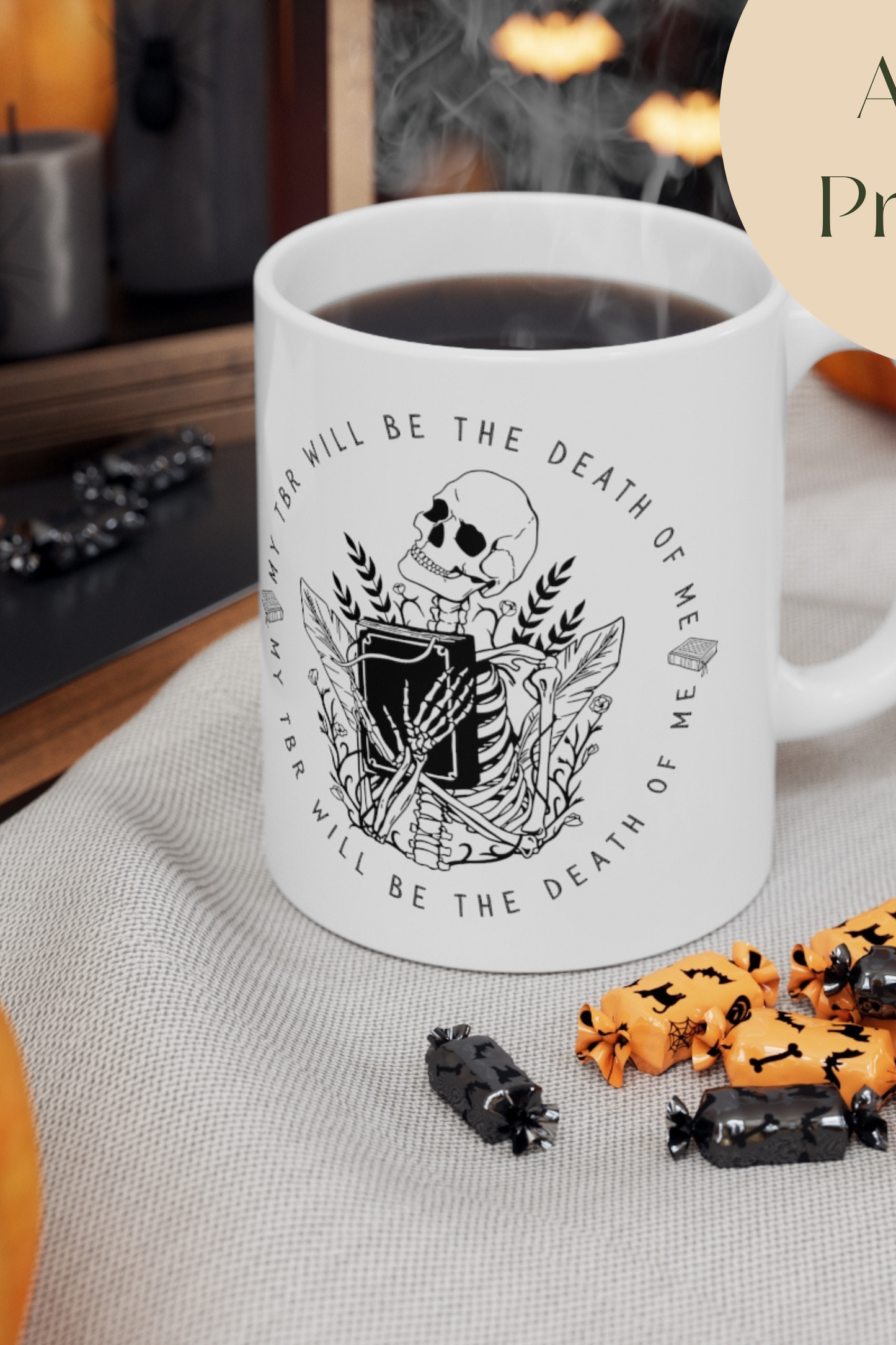 Death by TBR Mug | Halloween Collection