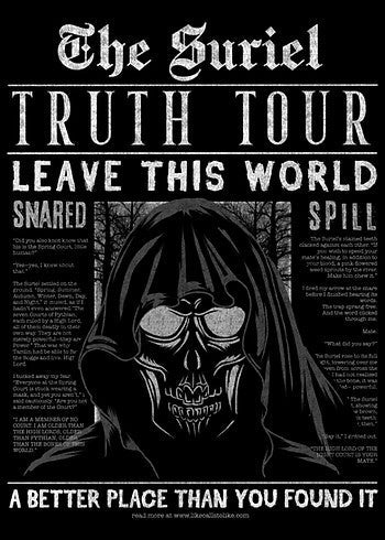 THE SURIELTRUTH TOUR LEAVE THIS WORLD - Caffeineandcurses