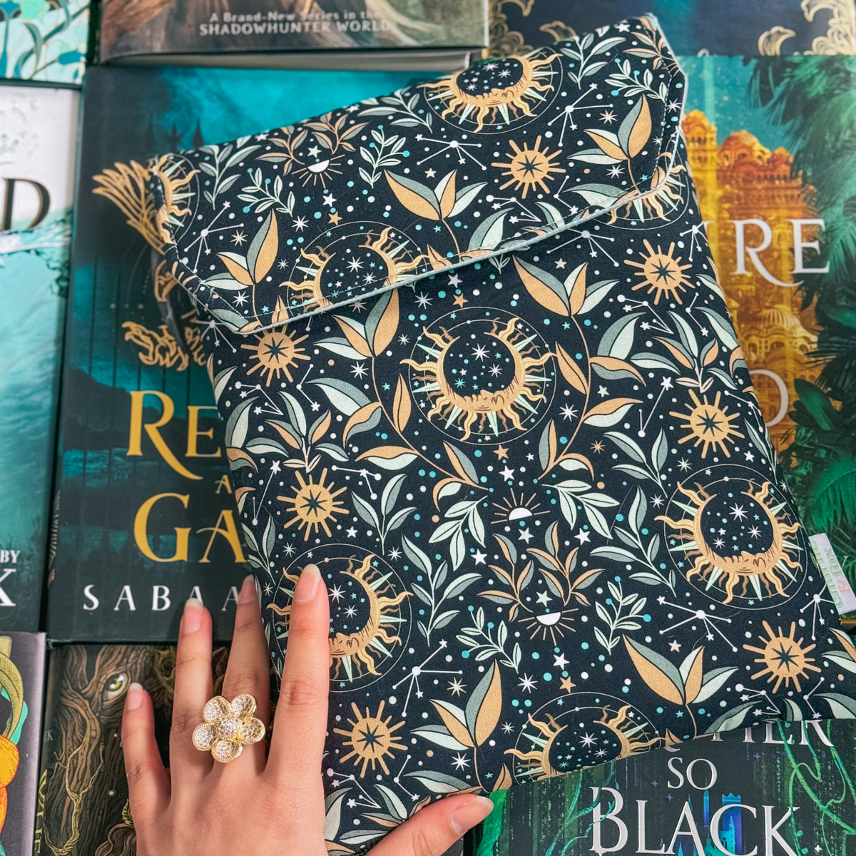 Astral Moonlight padded book sleeve