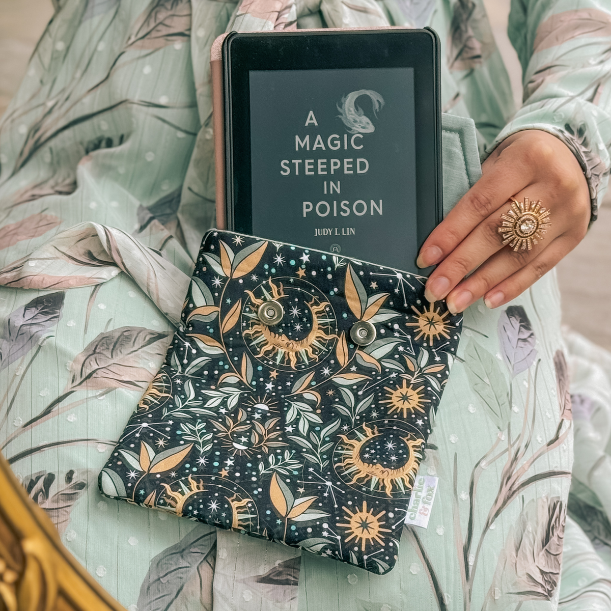 Astral Moonlight padded e-reader sleeve