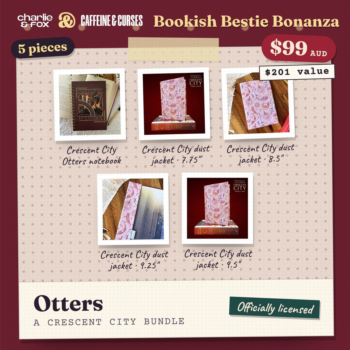 Bookish Bestie Bonanza bundle: Otters (Crescent City)