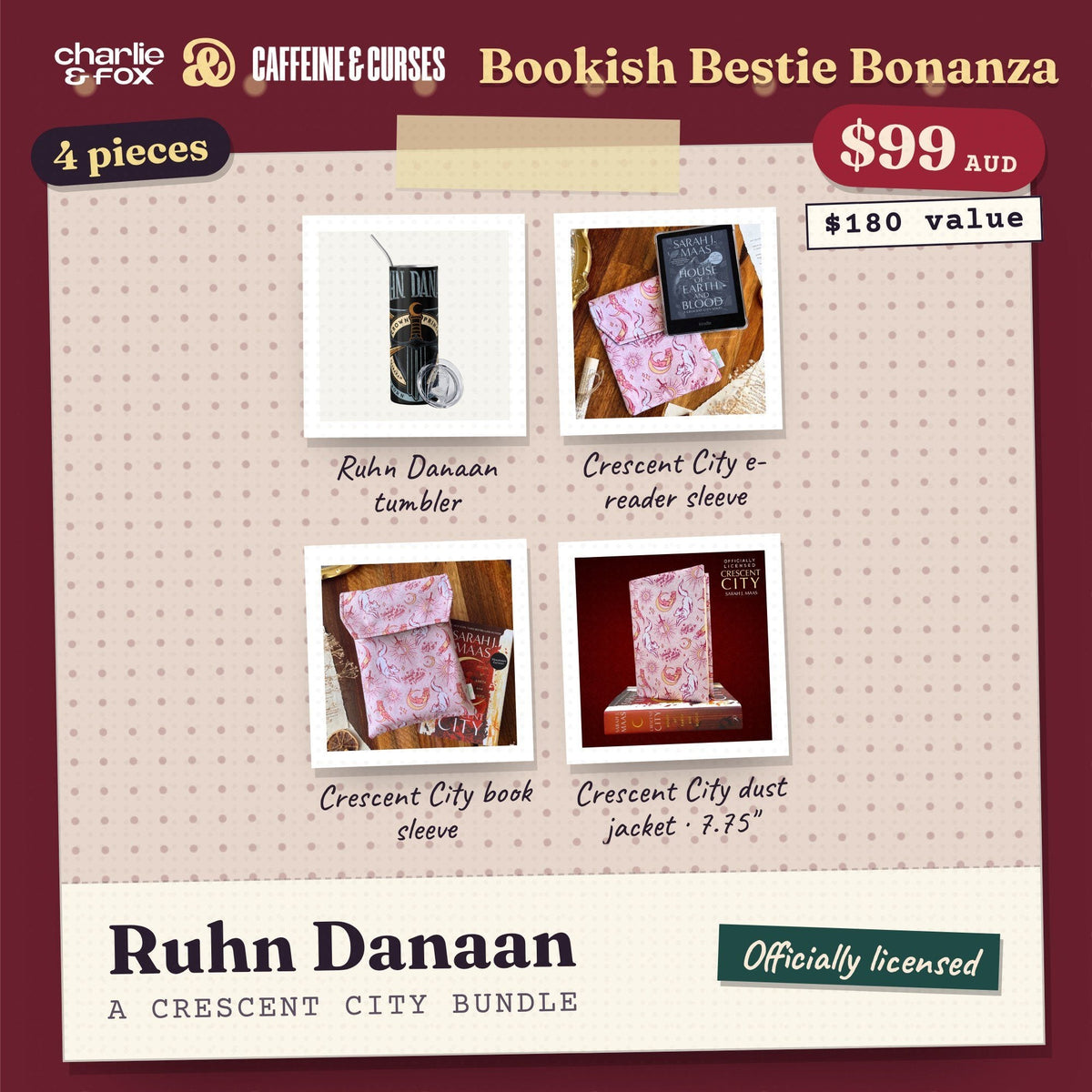 Bookish Bestie Bonanza bundle: Ruhn Danaan (Crescent City)