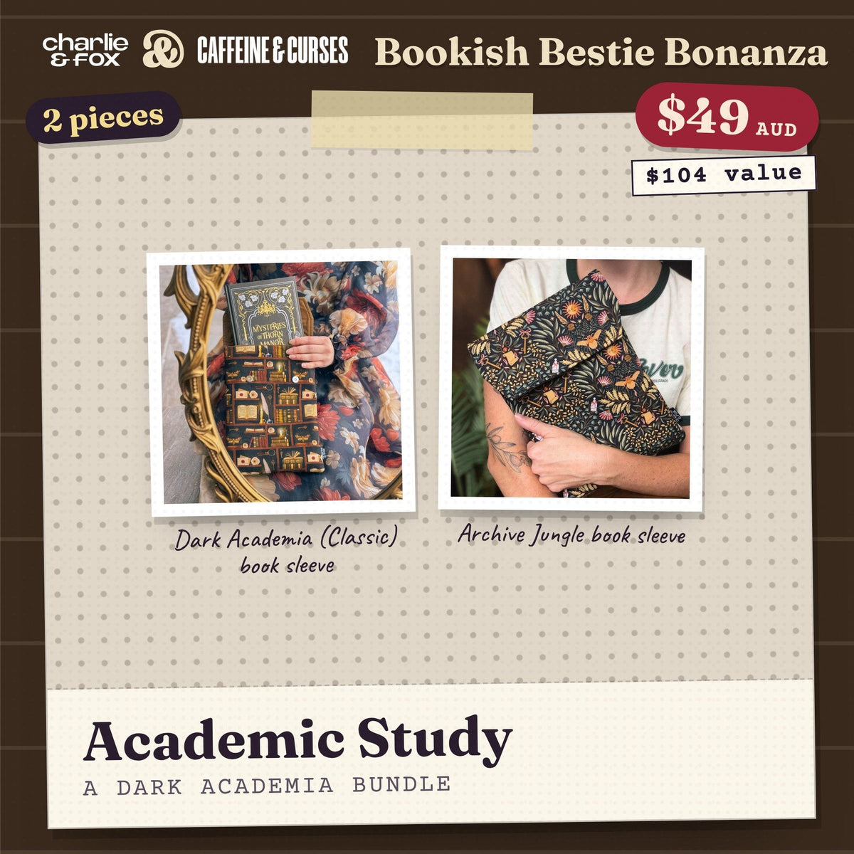 Bookish Bestie Bonanza bundle: Academic Study (Dark Academia)