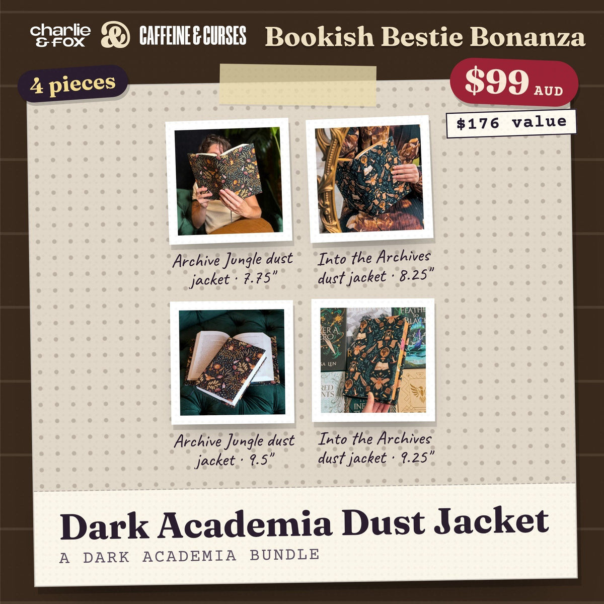 Bookish Bestie Bonanza bundle: Dark Academia Dust Jacket (Dark Academia)