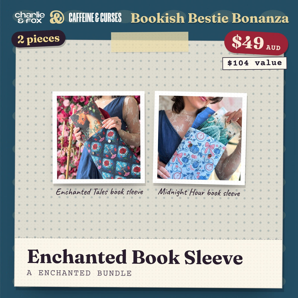Bookish Bestie Bonanza bundle: Enchanted Book Sleeve (Enchanted)
