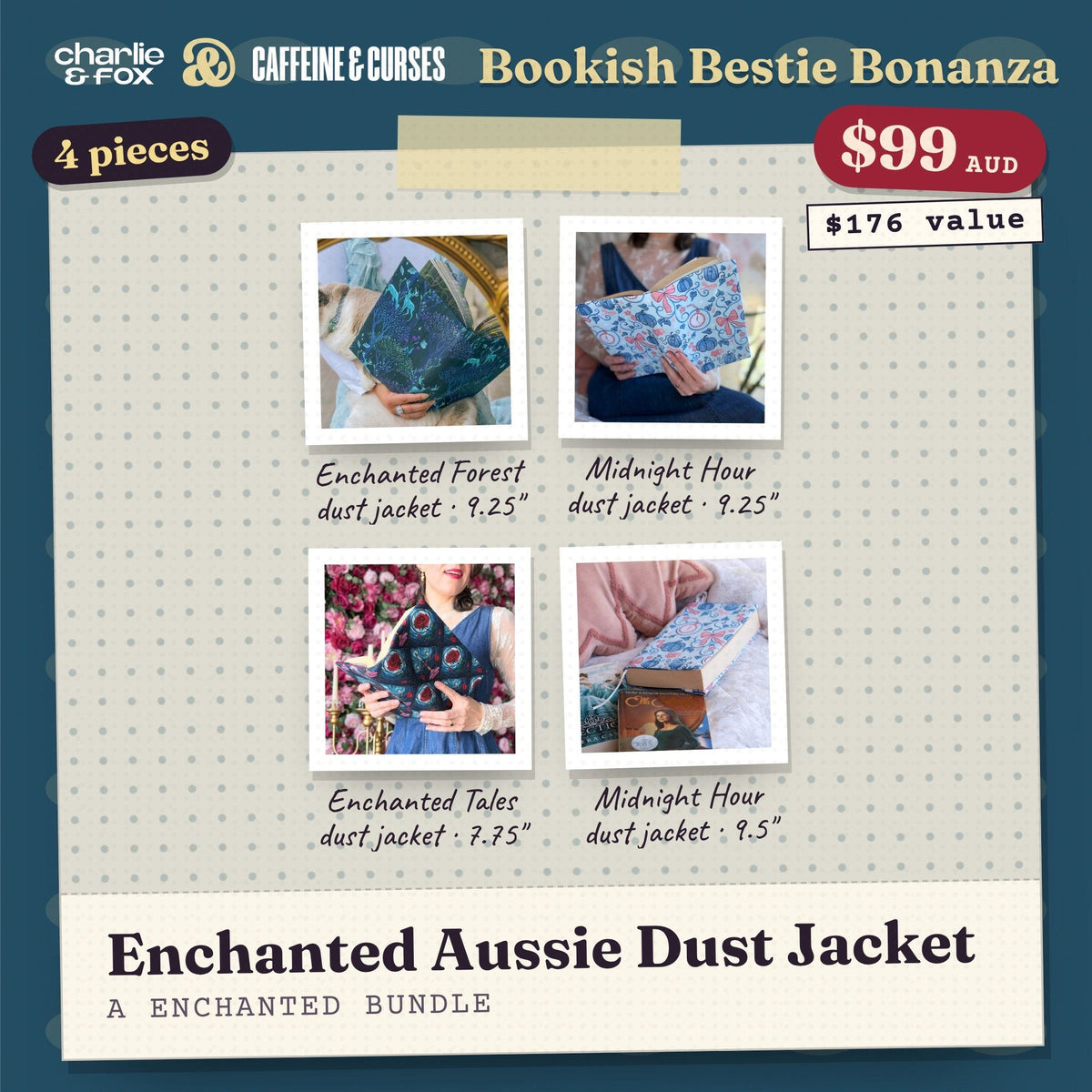 Bookish Bestie Bonanza bundle: Enchanted Aussie Dust Jacket (Enchanted)