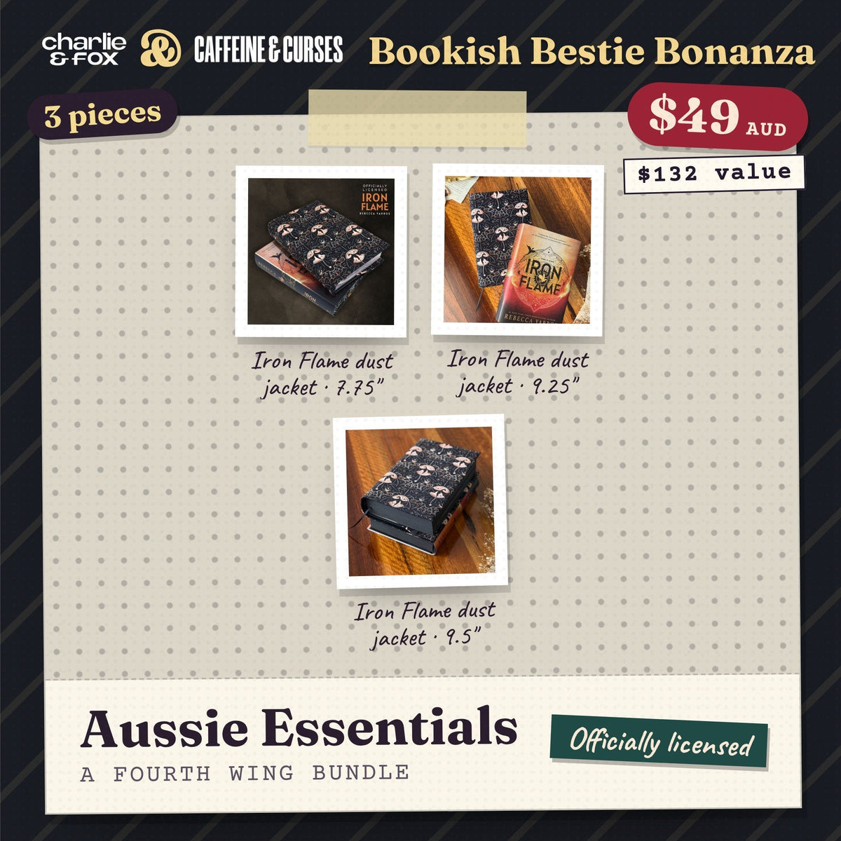 Bookish Bestie Bonanza bundle: Aussie Essentials (Fourth Wing)