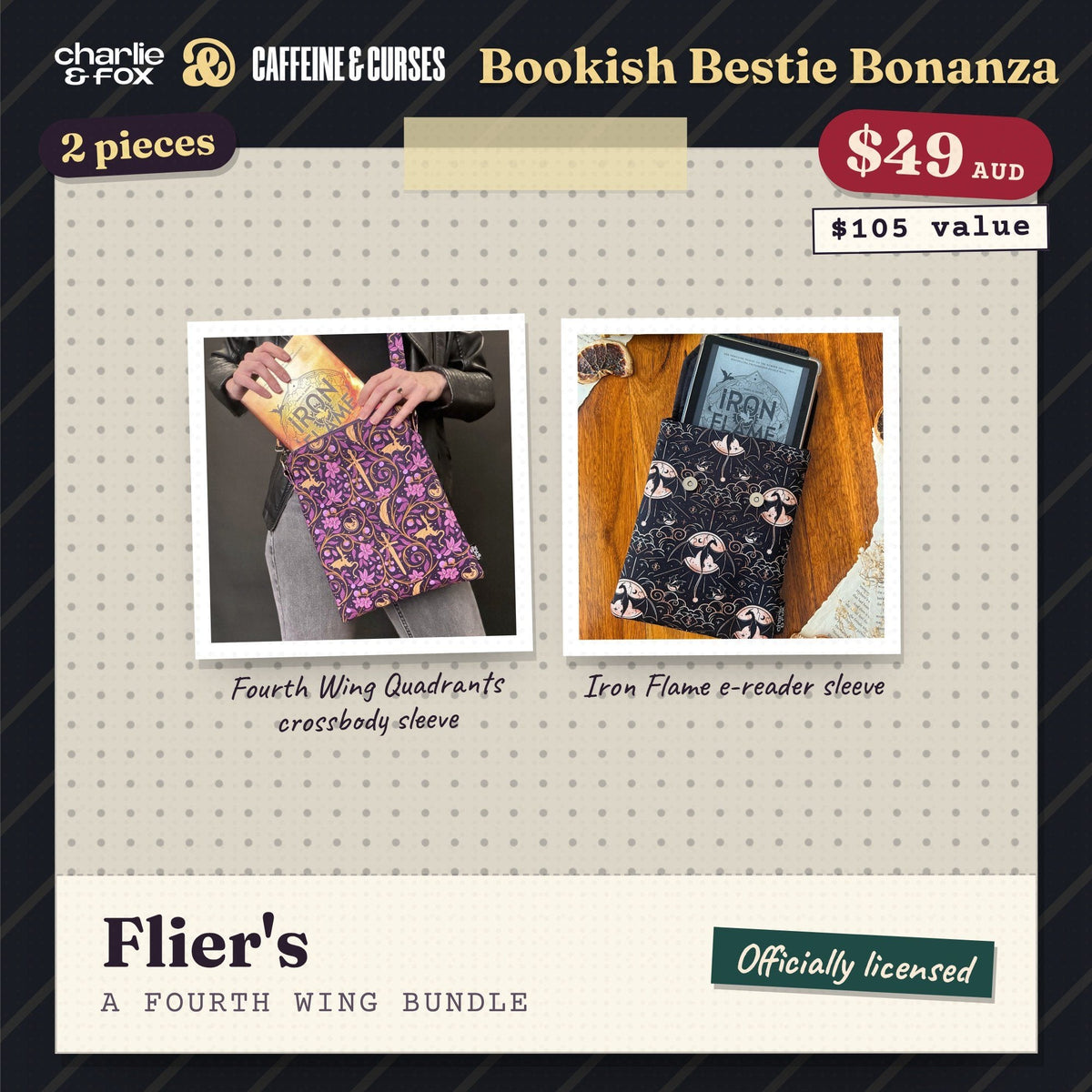 Bookish Bestie Bonanza bundle: Flier's (Fourth Wing)