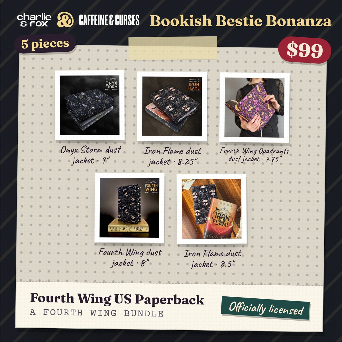 Bookish Bestie Bonanza bundle: Fourth Wing US Paperback (Fourth Wing)