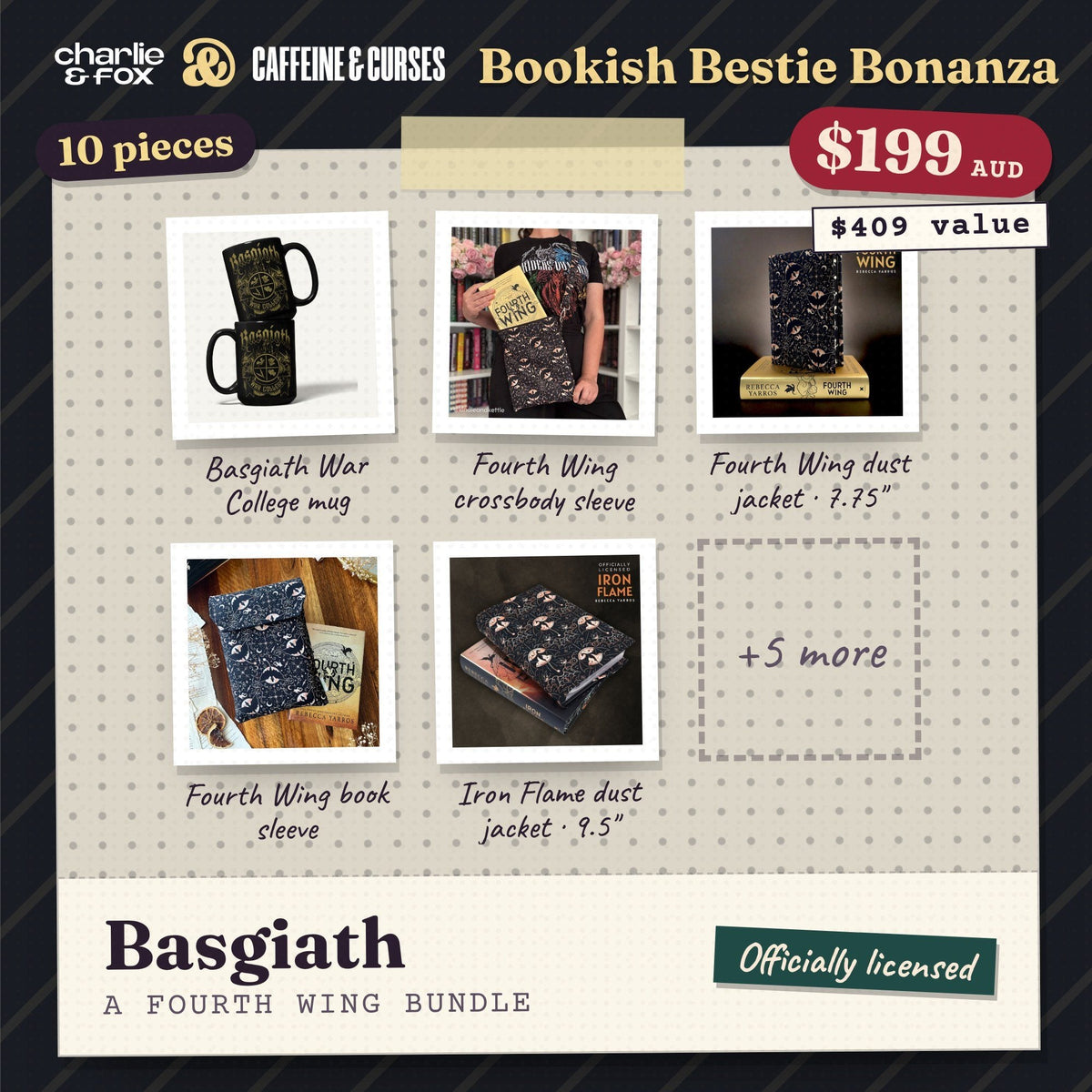 Bookish Bestie Bonanza bundle: Basgiath (Fourth Wing)