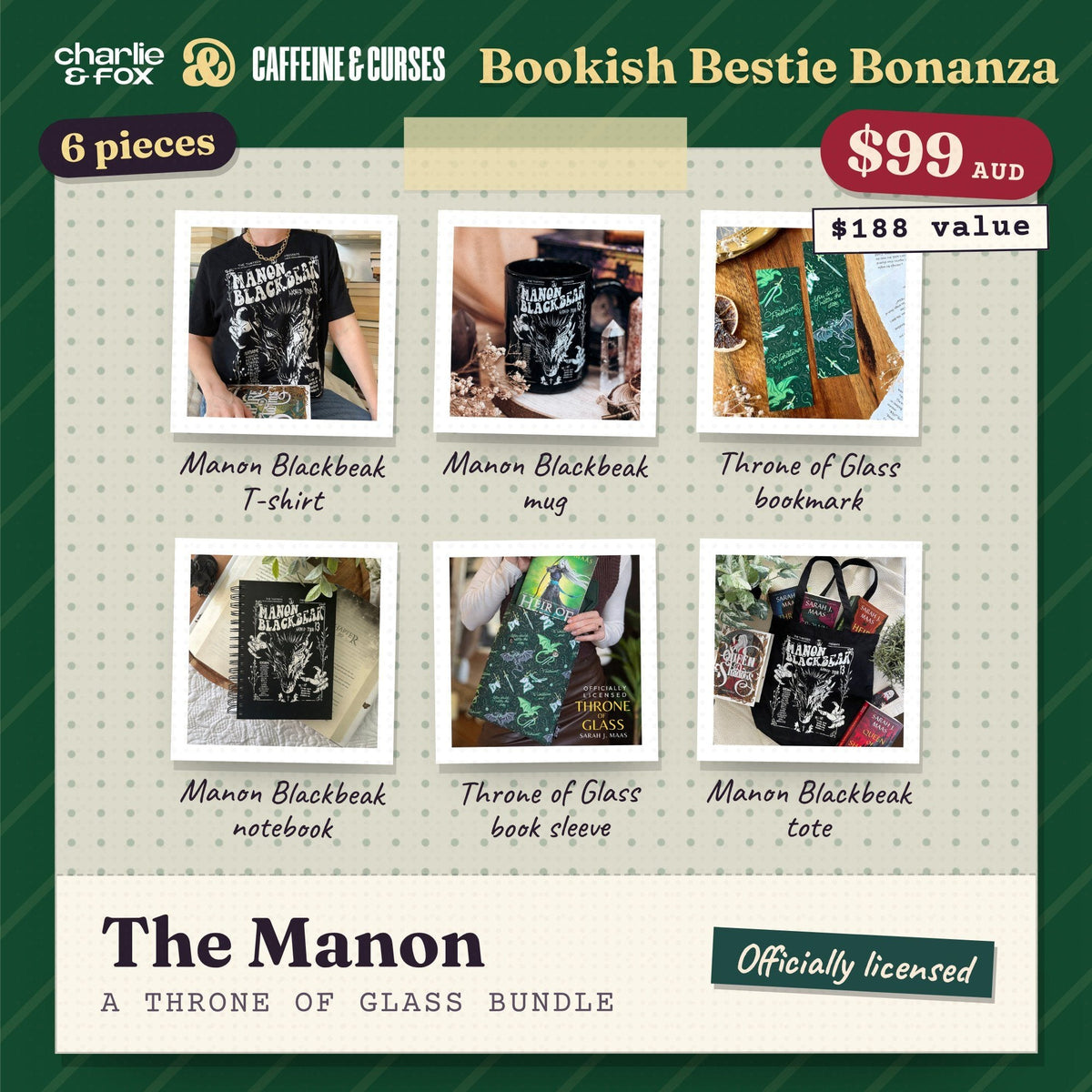 Bookish Bestie Bonanza bundle: The Manon (Throne of Glass)