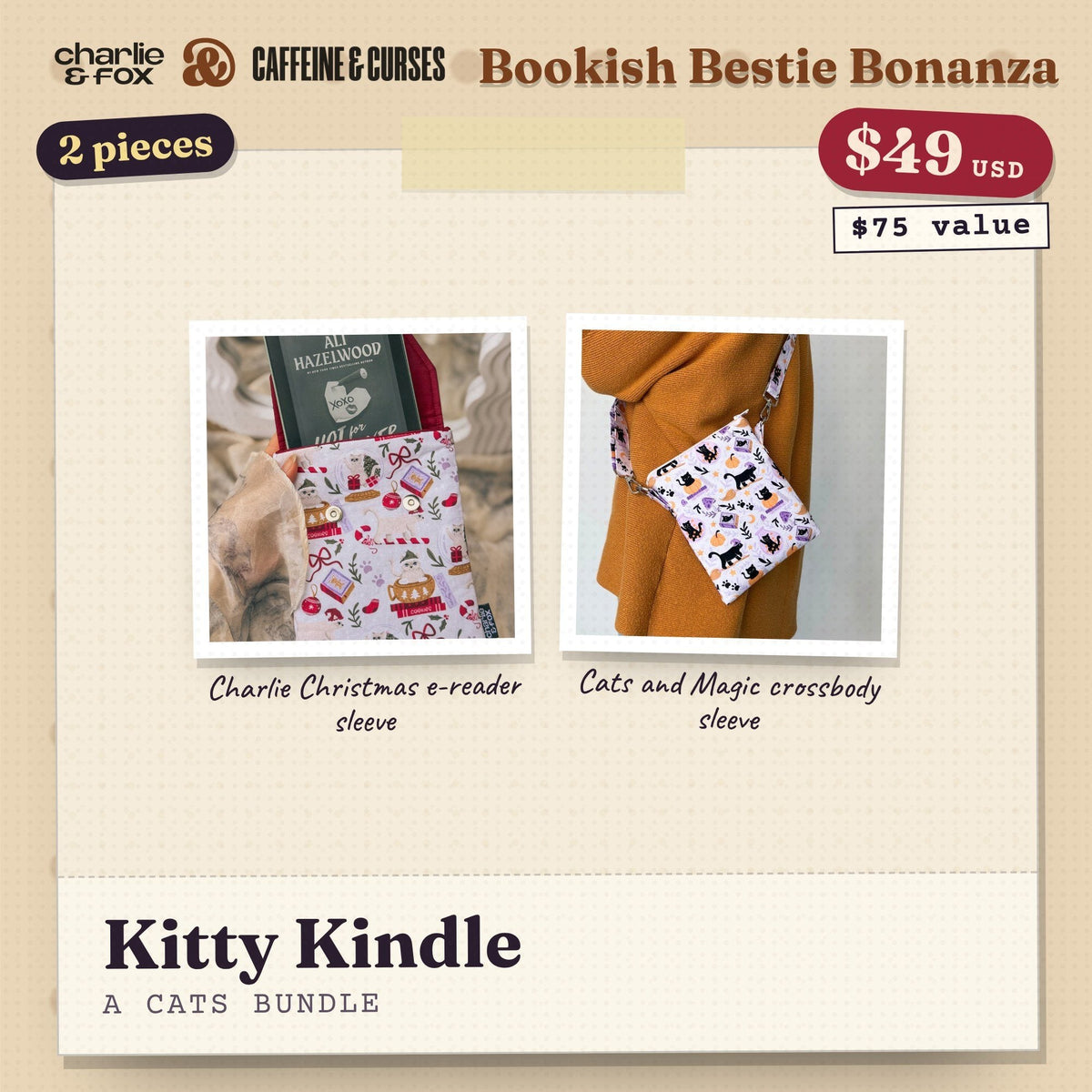 Bookish Bestie Bonanza bundle: Kitty Kindle (Cats)