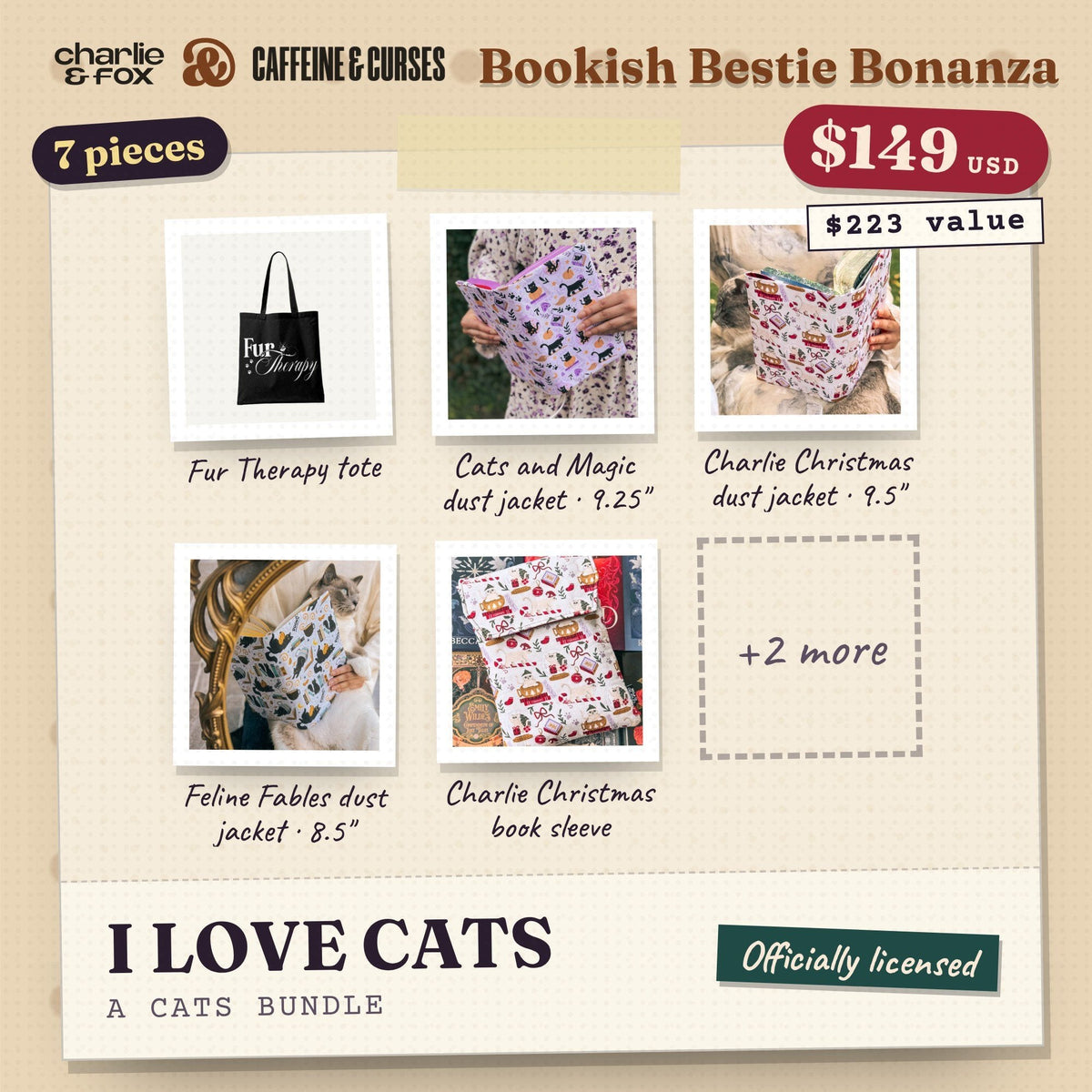 Bookish Bestie Bonanza bundle: I LOVE CATS (Cats)