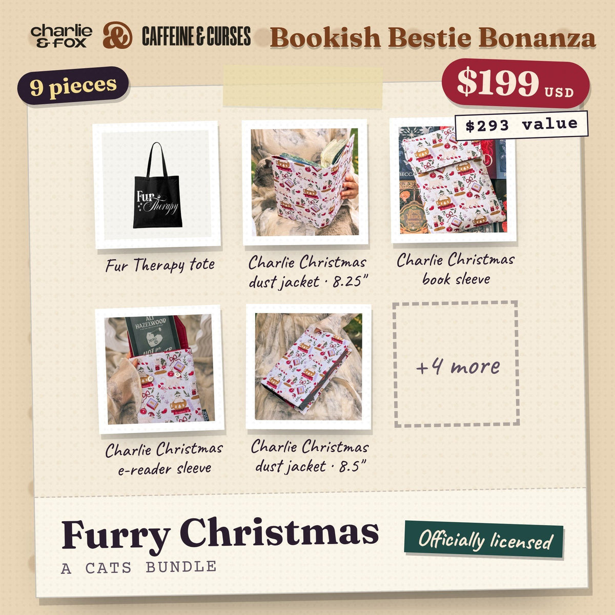 Bookish Bestie Bonanza bundle: Furry Christmas (Cats)