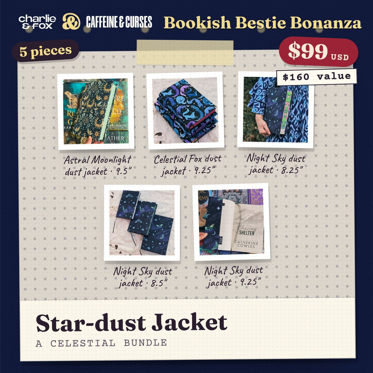 Bookish Bestie Bonanza bundle: Star-dust Jacket (Celestial)