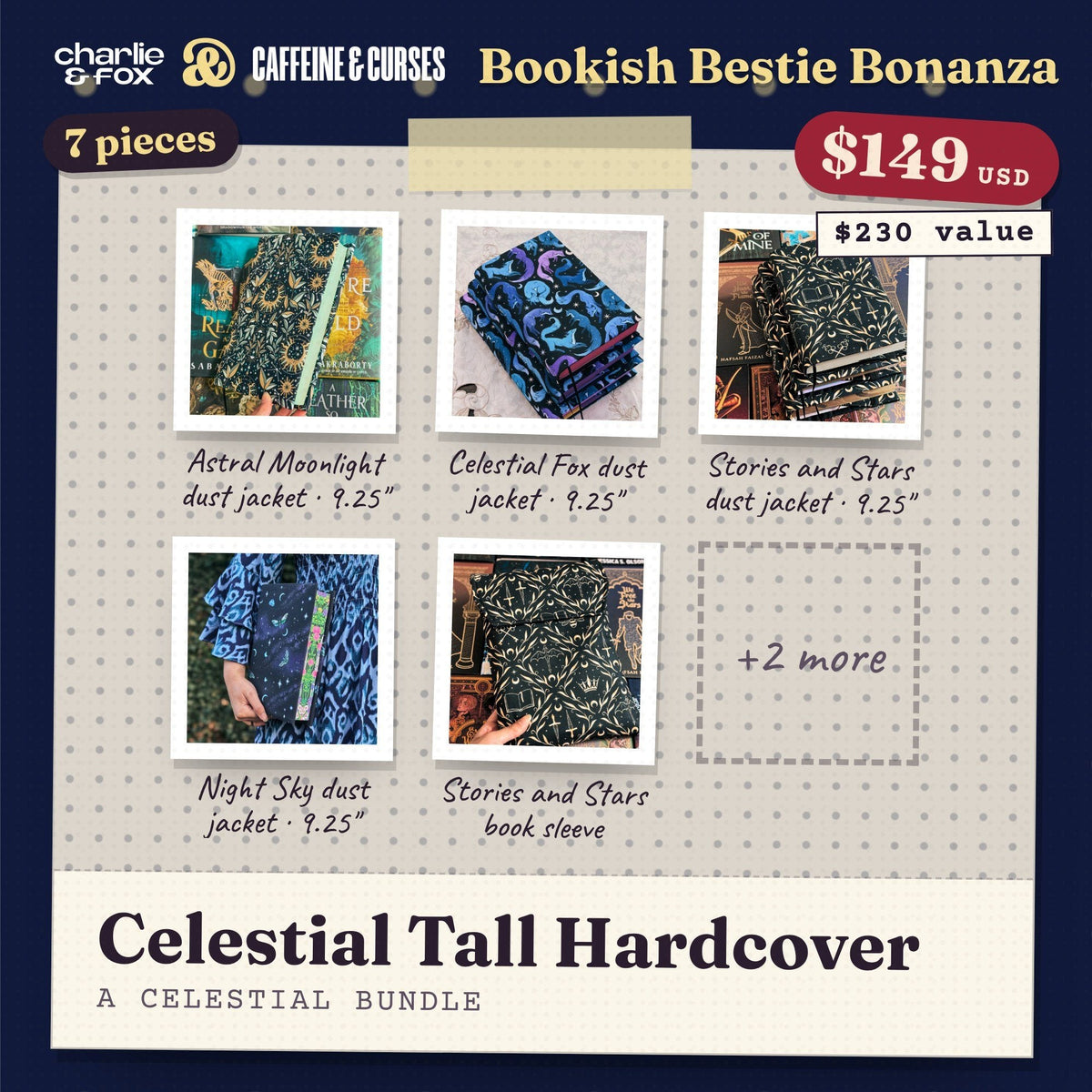 Bookish Bestie Bonanza bundle: Celestial Tall Hardcover (Celestial)