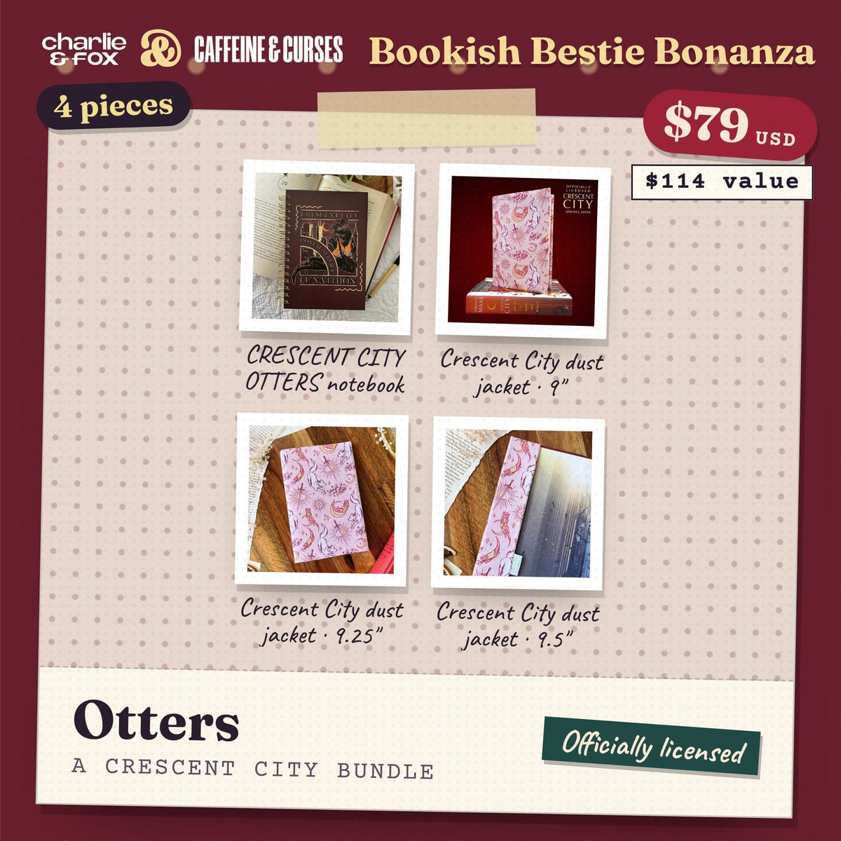 Bookish Bestie Bonanza bundle: Otters (Crescent City)