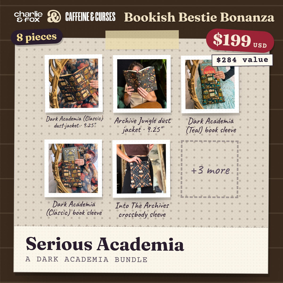 Bookish Bestie Bonanza bundle: Serious Academia (Dark Academia)