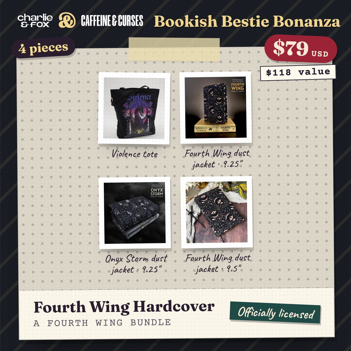 Bookish Bestie Bonanza bundle: Fourth Wing Hardcover (Fourth Wing)