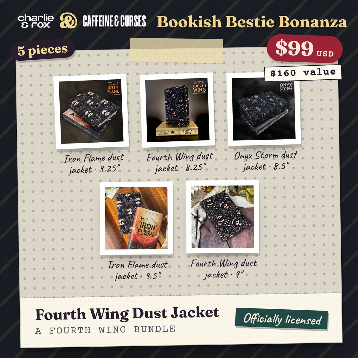 Bookish Bestie Bonanza bundle: Fourth Wing Dust Jacket (Fourth Wing)